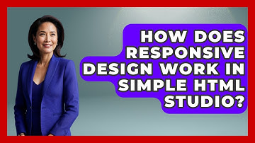 How Does Responsive Design Work in Simple HTML Studio? | Simple HTML Studio News