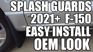 2021+ Ford F150 Mud Flaps Splash Guards Install Video, Quick and Easy!