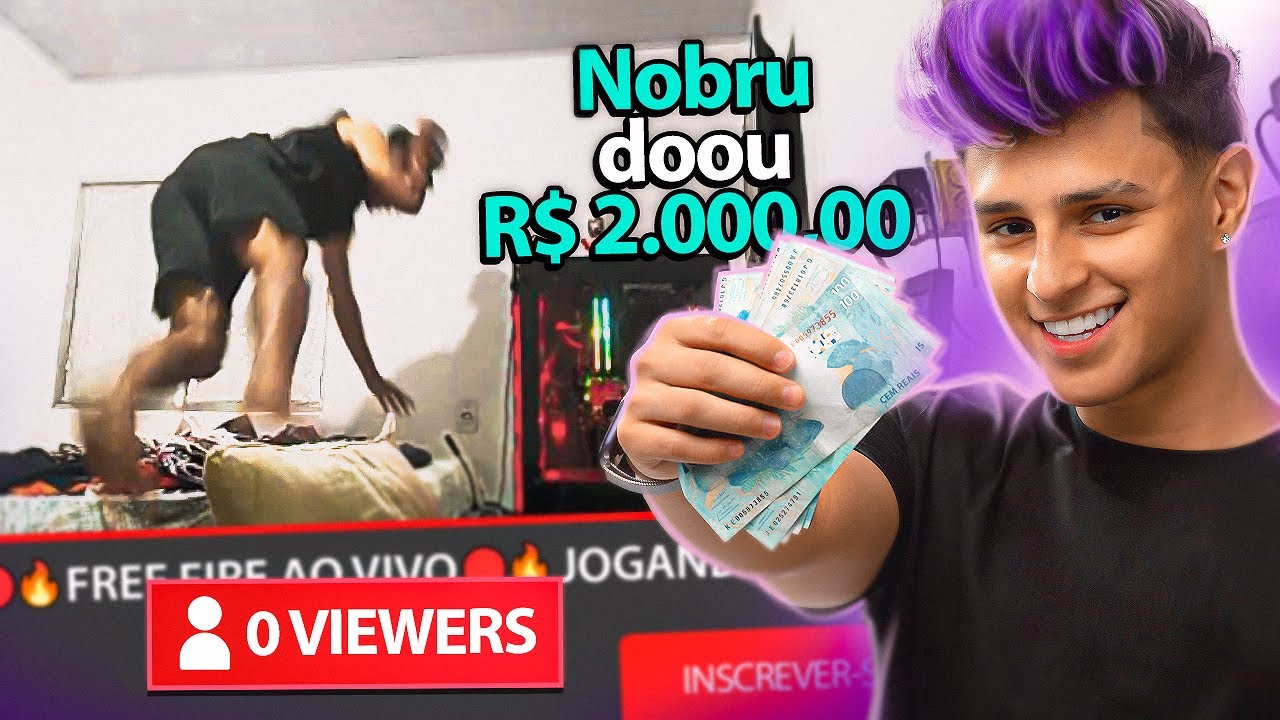 DOANDO DINHEIRO PARA STREAMERS PEQUENOS!!