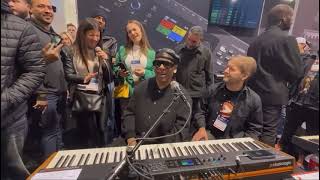 Sir Duke - Erica De Lazzari & Stevie Wonder at NAMM Show 2024