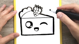 COME DISEGNARE UNA TORTA KAWAII