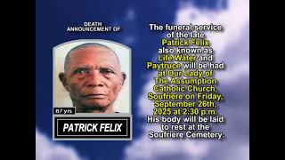 Patrick Felix ~ Short Obituary