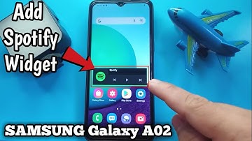 How to Add Spotify Widget on Samsung Galaxy A02
