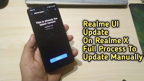 Realme X Update Realme UI Manually Update Full Process | BR Tech Films