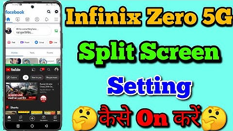 Infinix Zero 5G main Split Screen  Kaise Karen || How To Use Split Screen Setting in Infinix Zero 5G