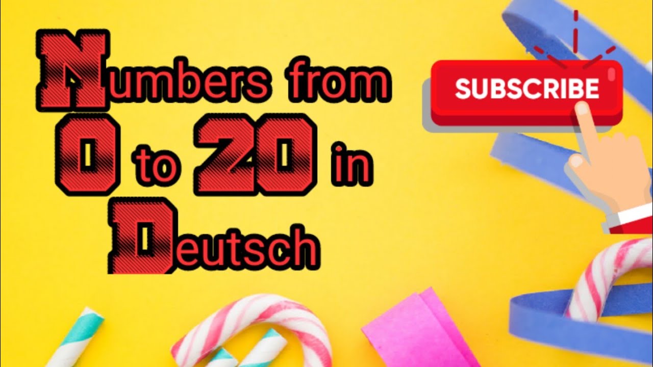 Counting In Deutsch Numbers In German Language How To Pronounce 