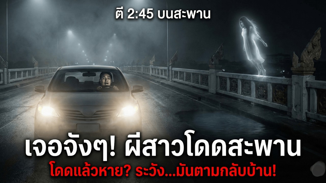 สยองตี 2! จอดดูคนโดดสะพานแต่ไม่เจอศพ รู้ตัวอีกที เธอนั่งอยู่ที่เบาะหลัง