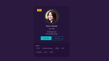 Create A Profile Card UI Design With HTML & CSS