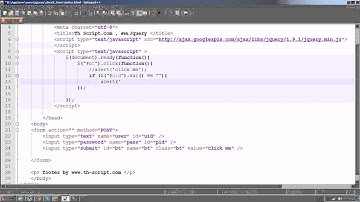 สอน Jquery เช็คฟอมตอน 1 - By th-script.com