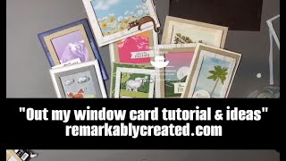 Fun  &quot;Outside my window&quot; handmade card tutorial