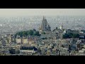 Aerial Footage / Paris - the Basilica Sacré-Coeur de Montmartre