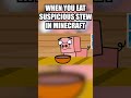 When you eat suspicious stew in Minecraft... #minecraft #shorts