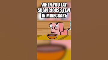 When you eat suspicious stew in Minecraft... #minecraft #shorts