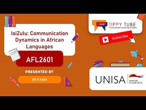 AFL2601 IsiZulu: Communication Dynamics In African Languages - Dr B Xaba