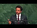 Hrh crown prince al hussein bin abdullah ii delivers  united nation general assembly