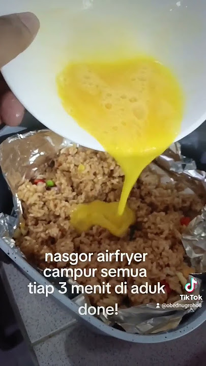 nasi goreng airfryer, cara gampang bikin nasi goreng pakai air fryer