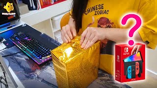 Nintendo Switch OLED Console Unboxing - Surprise Gift