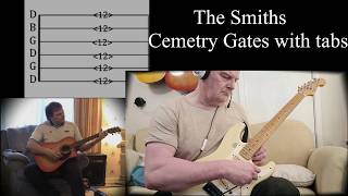Cemetry Gates guitar tutorial, The Smiths, with on-screen tabs, Guitar added 18 years later.