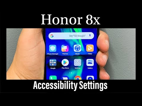 Honor 8X Accessibility settings