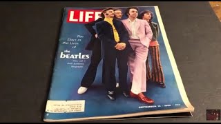 ?????? 1968 Beatles LIFE Magazine a look thru pages ?? John , Paul , George , Ringo  pop collectible