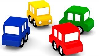 4 Coches Coloreados - El Coche Amarillo.