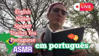 [ASMR] Learning Common Portuguese Pharses Perfect for Beginners & Natives (Join me in the Garden) screenshot 5