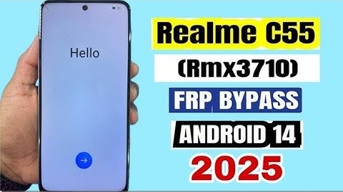Realme C55 N55 Frp Bypass Android 14, 15 C55 Google lock Remove New Update Without PC 2025