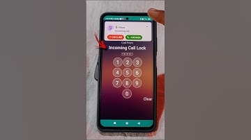 incoming call password lock #shorts #incomingcall