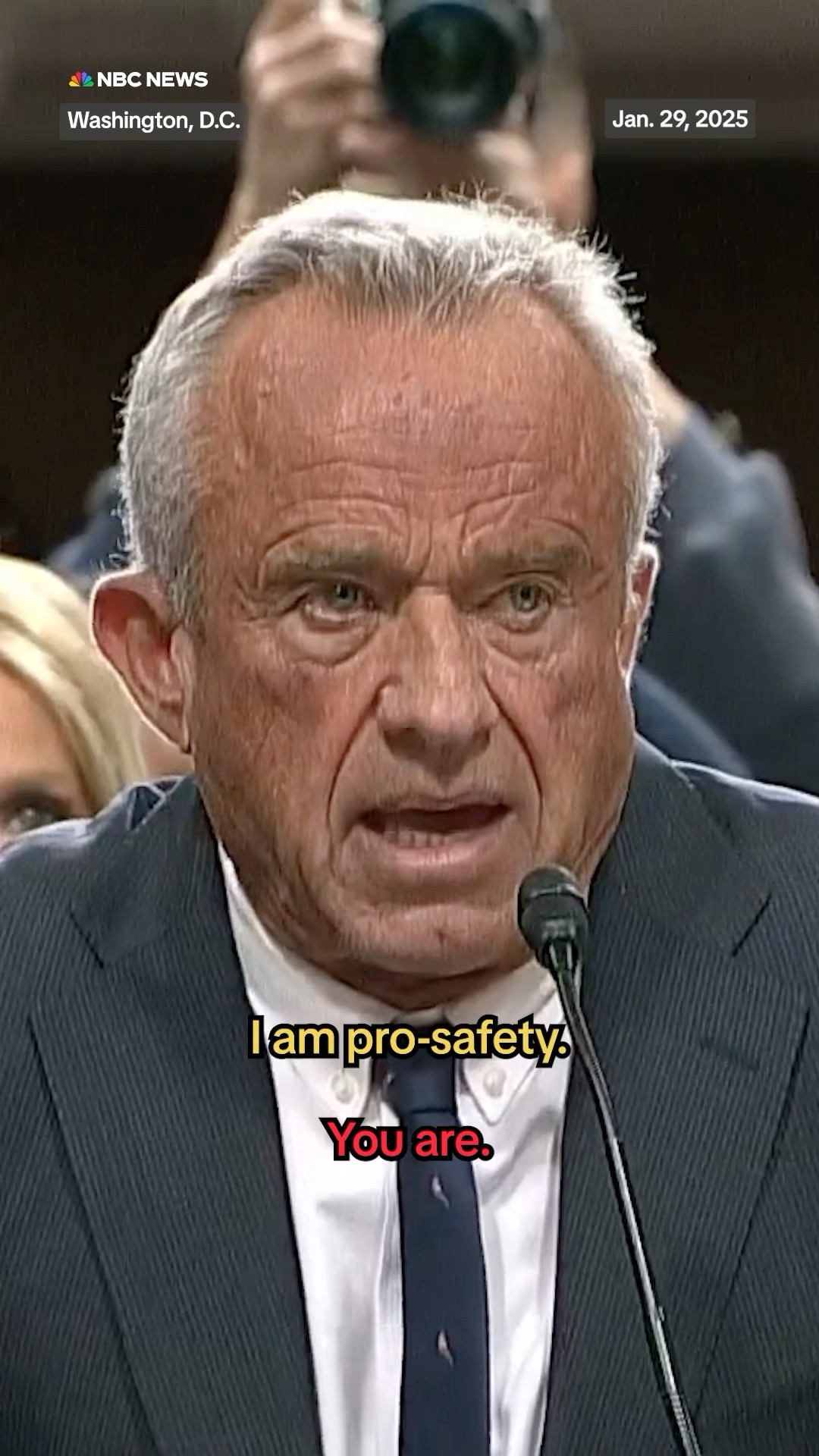 Protesters interrupted Robert F. Kennedy Jr.’s Senate confirmation hearing.