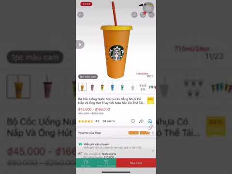 Ly Đổi Màu Starbucks - Cốc Starbucks trên Shopee có đáng tiền ? 🙄