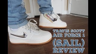 air force 1 travis scott sail on feet