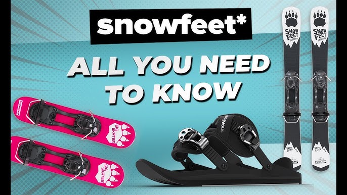 Skis courts par Snowfeet | 120 CM | Freedom Skiboards Snowblades Skiblades
