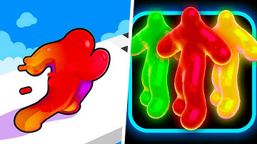 Play 22222 Video Games Jelly Runner 3D, Blob Man Runner - 1⭐Max Level Gameplay Walkthrough Moblie
