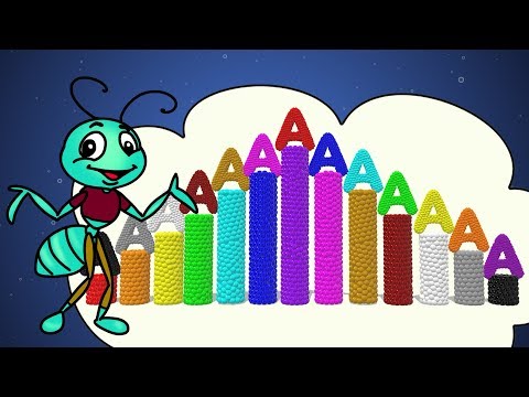 Learn Alphabet Letter A A For Apple A For Ant A For Antelope A To Z Alphabet Video Youtube