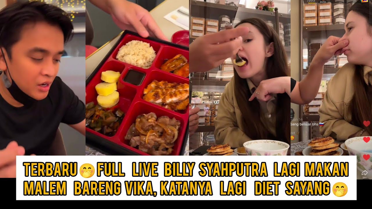 Full live Billy syahputra & Vika terbaru,lagi makan malam berdua,ngaku lagi diet tapi makan banyak🤭