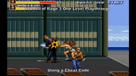 Streets of Rage 3 One Level Playthrough using a MegaDrive Cheat Code :D #Megadrive #Sega #CheatCodes