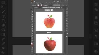 Adobe illustrator 2026 - Simple trick to create 3D apple in #adobeillustrator #tips