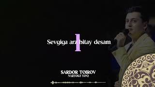 Sardor Tairov - Naryog`i yoq | Milliy Karaoke