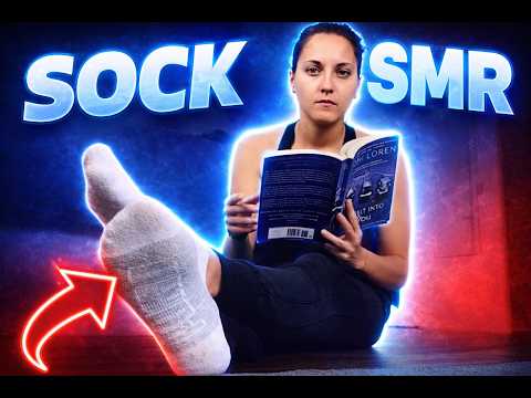 ASMR Watch Me Read in White Socks! 👣📖 (Relaxing Foot Focus Sounds)
