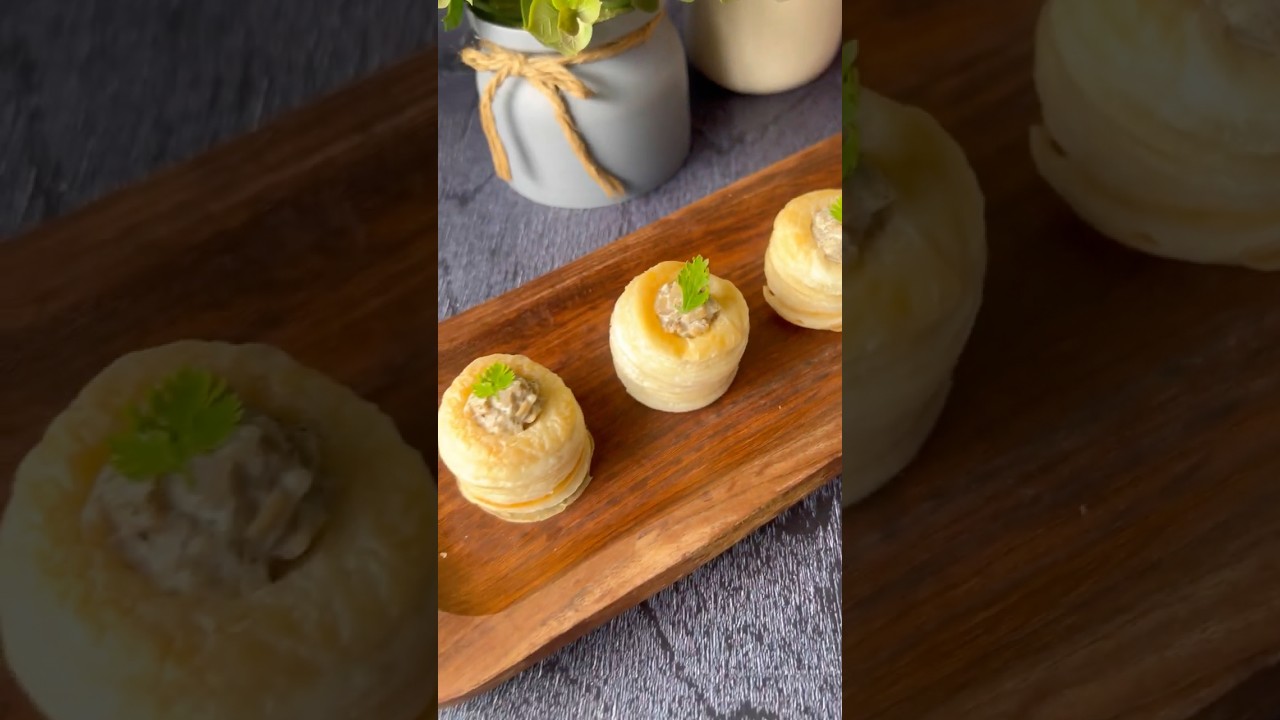 "Tiny tower of taste. Big on flavor, light on air!"