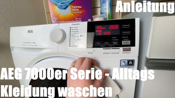 Große Waschmaschine für Familien - AEG LR6F60400 - YouTube