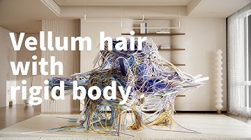 [Houdini tutorial ] Using Vellum make rigid bodies and cables,original creation is the logic dock