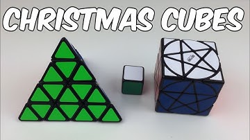 Christmas 2017 Cube Unboxing - QiYi Pentacle Cube and ShengShou Master Pyraminx