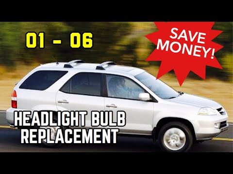 Acura MDX Headlight Bulb Replacement | 9006 HB4 | 2001 2002 2003 2004 2005 2006 | Low High Beam