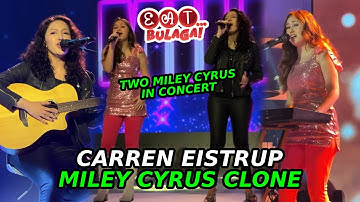 Dabarkads Carren Eistrup & Miley Cyrus Clone In Concert | Eat Bulaga TVJ TV5 Jowapao | IK