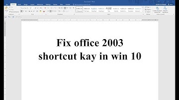 how to Fix office 2003  windows 10