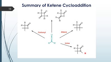 This video discusses the [2+2] cycloaddition reactions and 1,3 dipolar cycloadditions