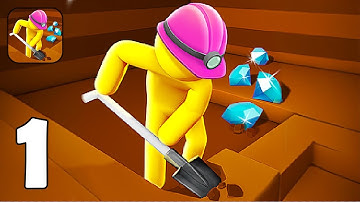 Dig Deep - Part 1 Become A King In Mining Diamond Tycoon - Gameplay Walkthrough(iOS, Android)