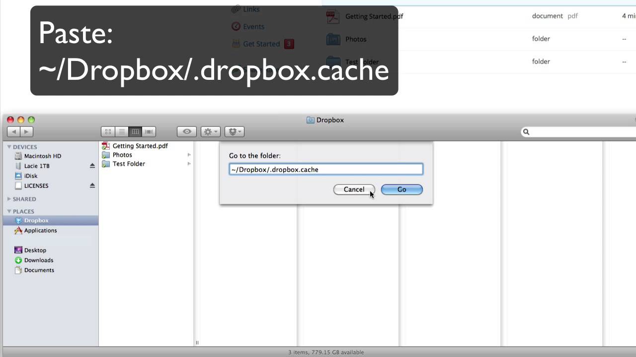 How To Delete Dropbox Cache