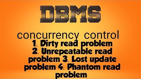 Concurrency control in DBMS || Dbms in telugu